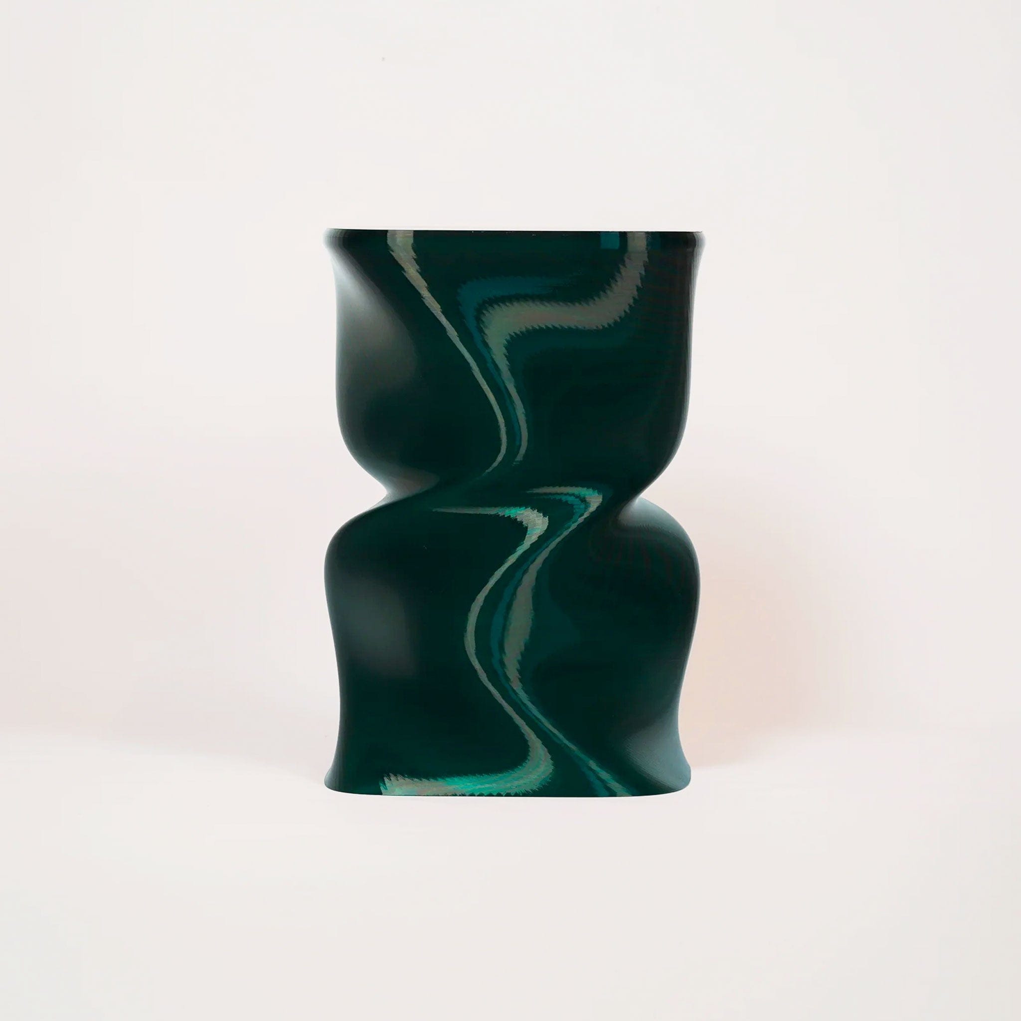 Twist Emerald Gloss Side Table - Modern Accent Table for Living Room, Bedroom, Office - Stylish & Functional Home Decor
