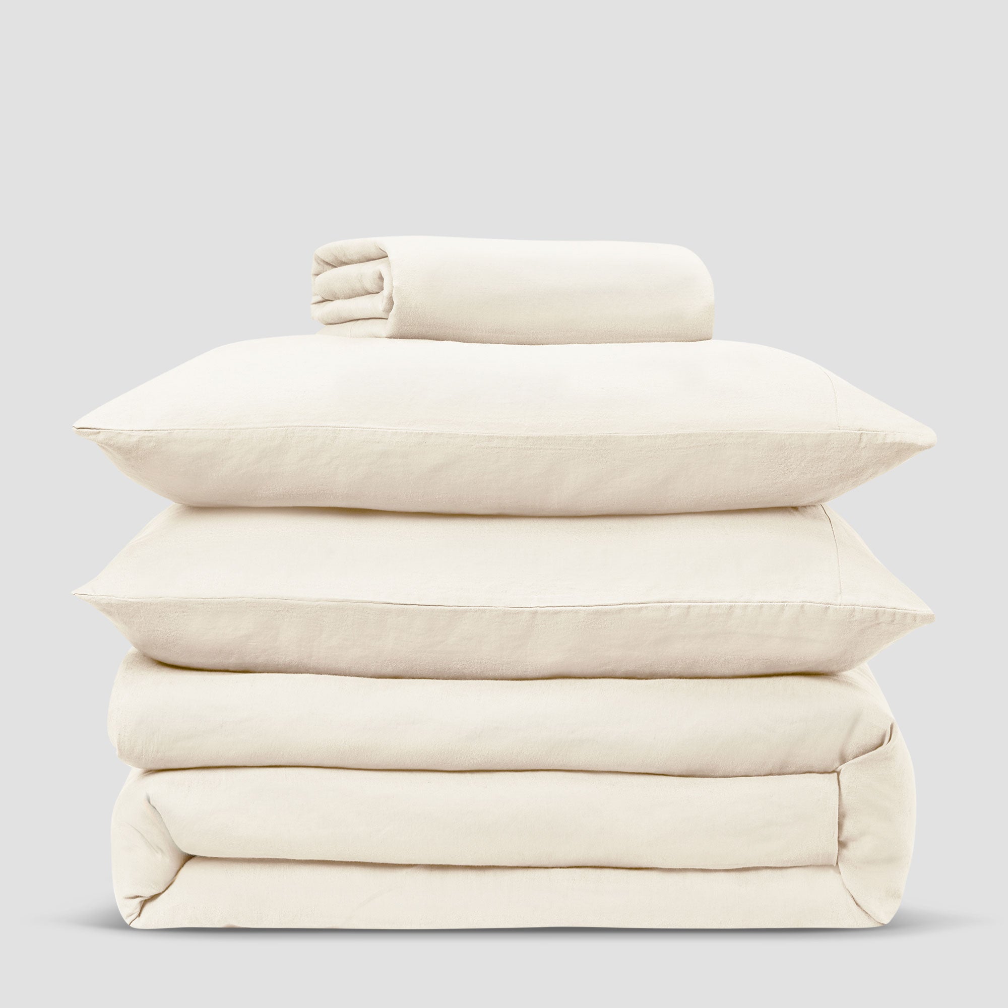 Premium Pearl Linen Blend Pillowcase Set of 2 - Soft & Breathable Bedding for Side Sleepers - Perfect for Master Bedroom, Guest Room & Luxury Hotels