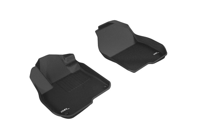 3D MAXpider Custom Fit Floor Mats for 2017-2020 Honda CR-V Kagu Series - 1st Row All-Weather Protection - Black Car Interior Accessories for Daily Commute & Family Road Trips