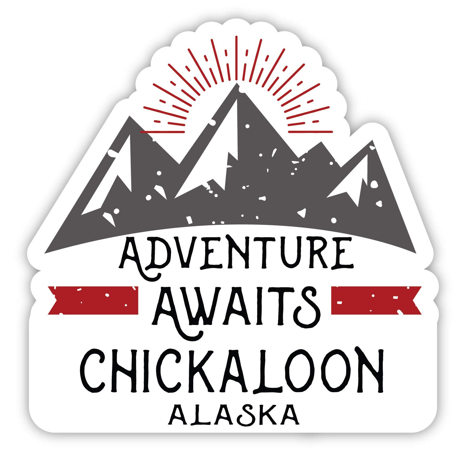 Chickaloon Alaska Souvenir 4-Inch Fridge Magnet - Adventure Awaits Design - Perfect for Travel Memories & Home Decor