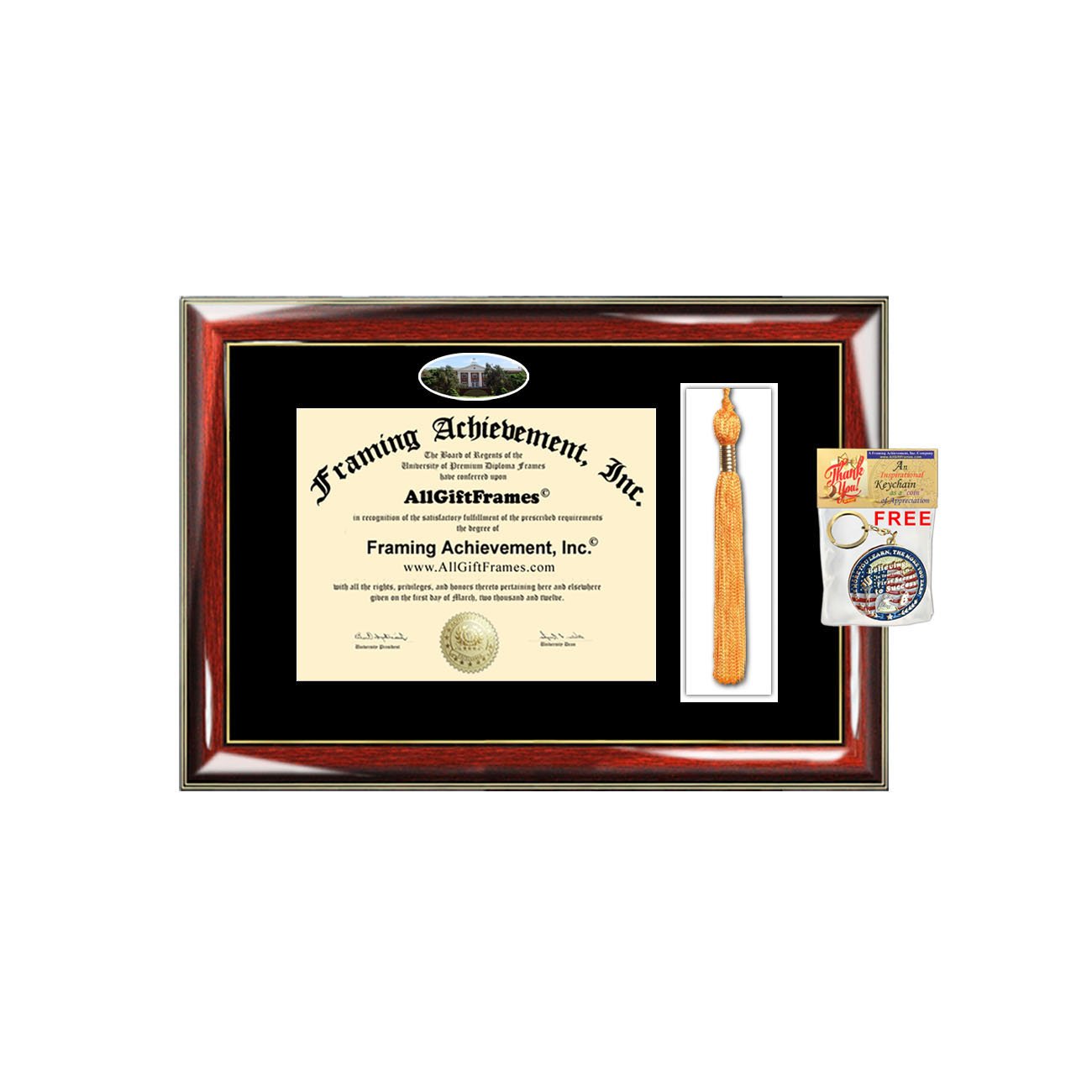Ashland University Graduation Diploma Frame - Bachelor, Master, MBA, JD, PhD Degree Display with Tassel Holder - Perfect Graduation Gift for Campus Picture & Certificate Framing - Ideal for Office, Study Room or Home Decor