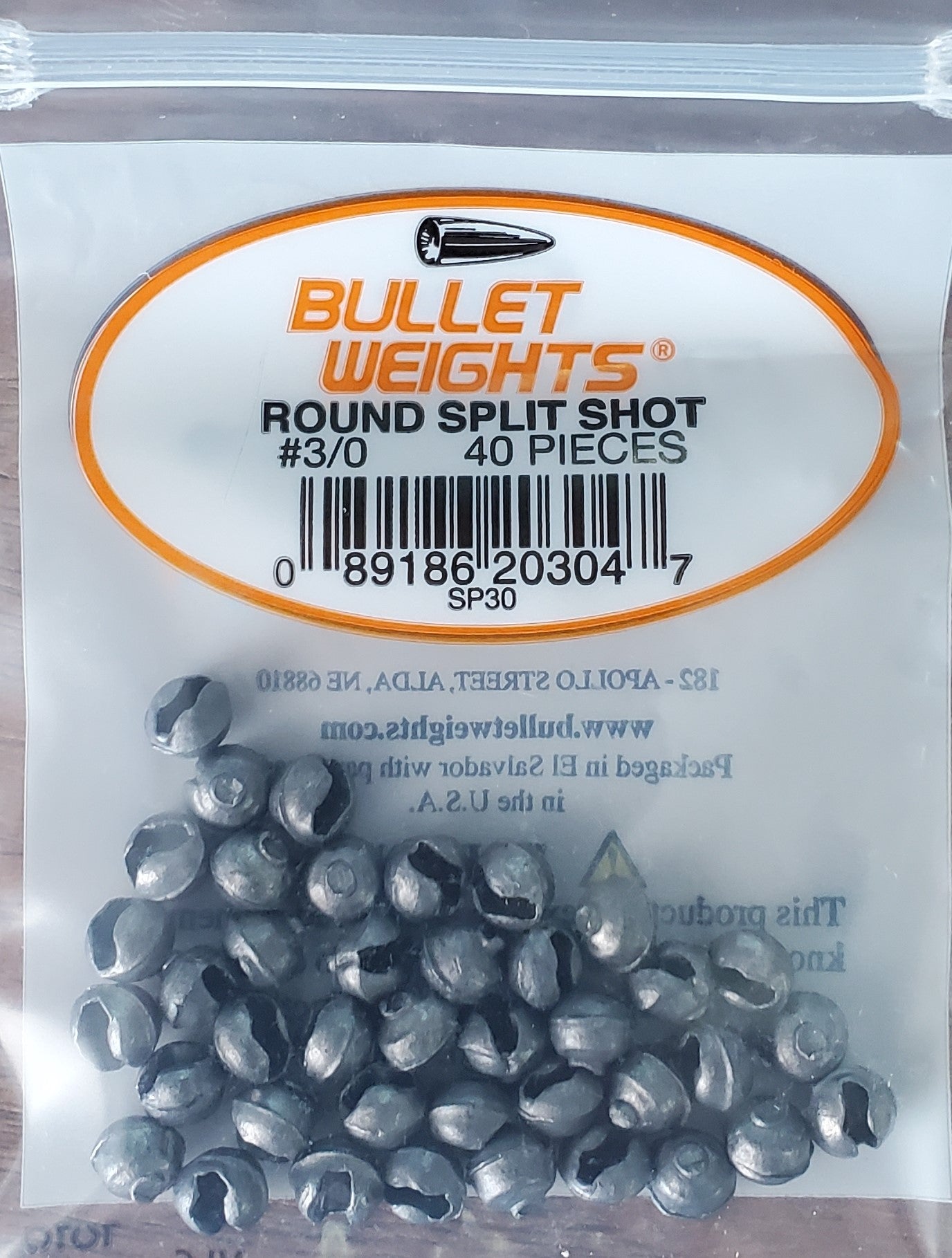 Bullet Weights Round Split Shot Fishing Sinkers - Lead-Free Weights for Bass, Trout & Walleye Fishing | Perfect for Freshwater & Saltwater Angling