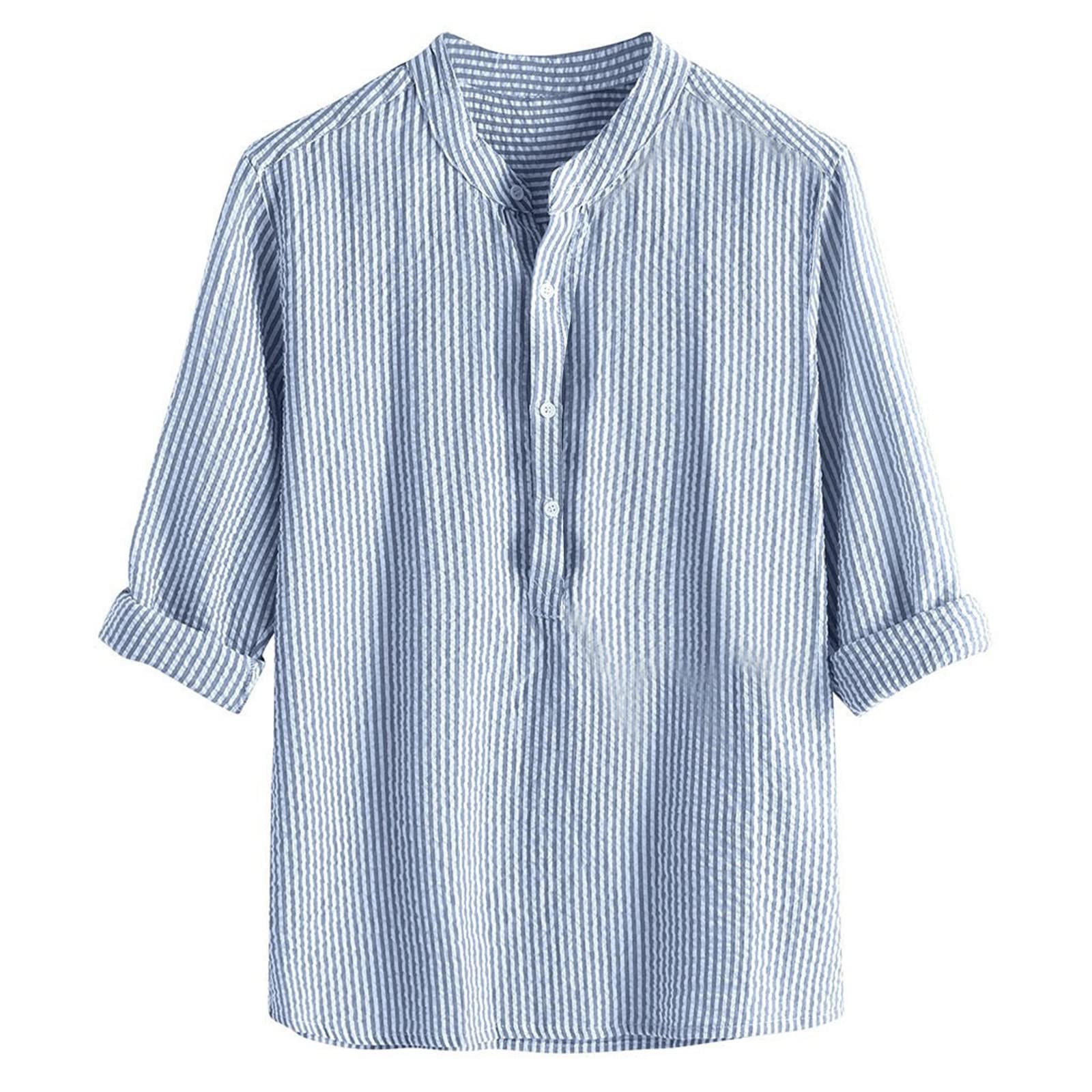 Men's Slim Fit Patchwork Short Sleeve Dress Shirt - Business Casual Tee with Lapel Neck - Perfect for Office, Date Night & Summer Outings