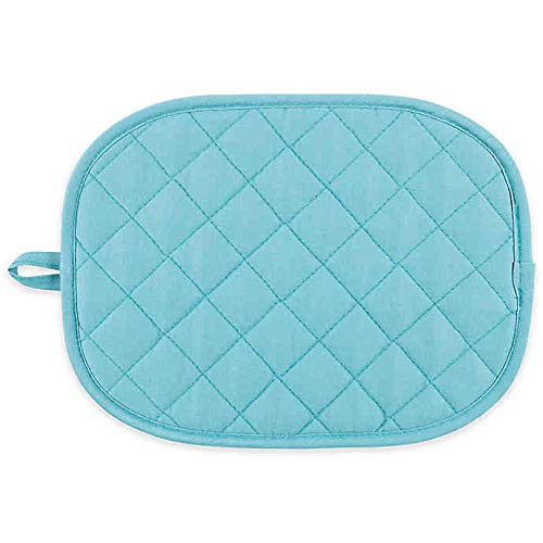 KAF Home Silicone Pot Holder Trivet - Heat Resistant Non-Slip Caribbean Blue - Perfect for Kitchen Countertops, Dining Tables & Outdoor BBQ Use
