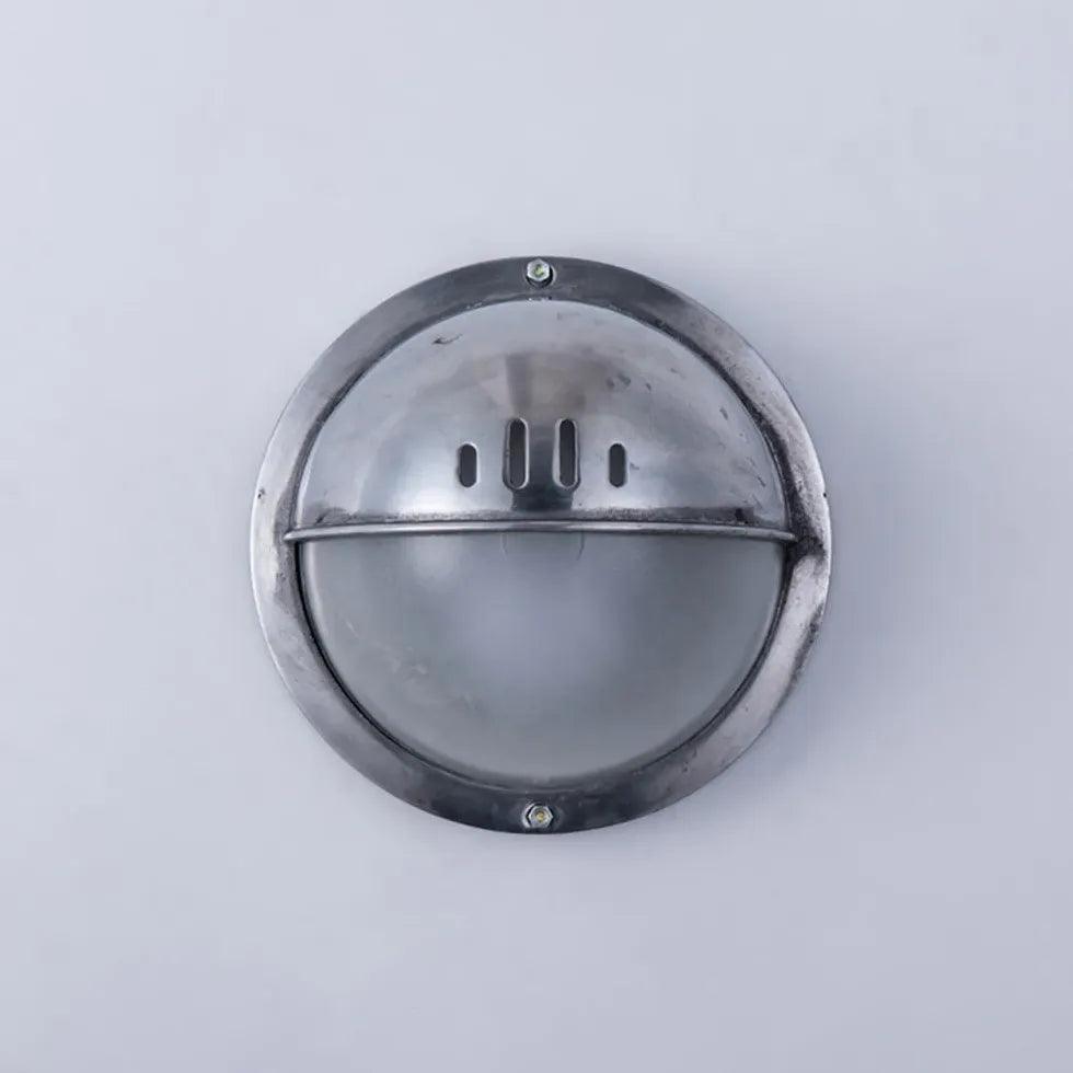 Modern Geometric Silver Industrial Outdoor Wall Lights - Waterproof & Durable for Patio, Garden, Porch, and Exterior Home Lighting