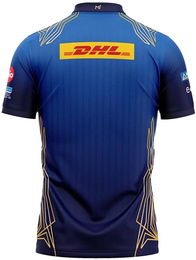 Official Mumbai Indians 2022 IPL Replica Cricket Jersey - Authentic MI Team Jersey for Cricket Fans | Perfect for Matches, Fan Events & Sports Collections