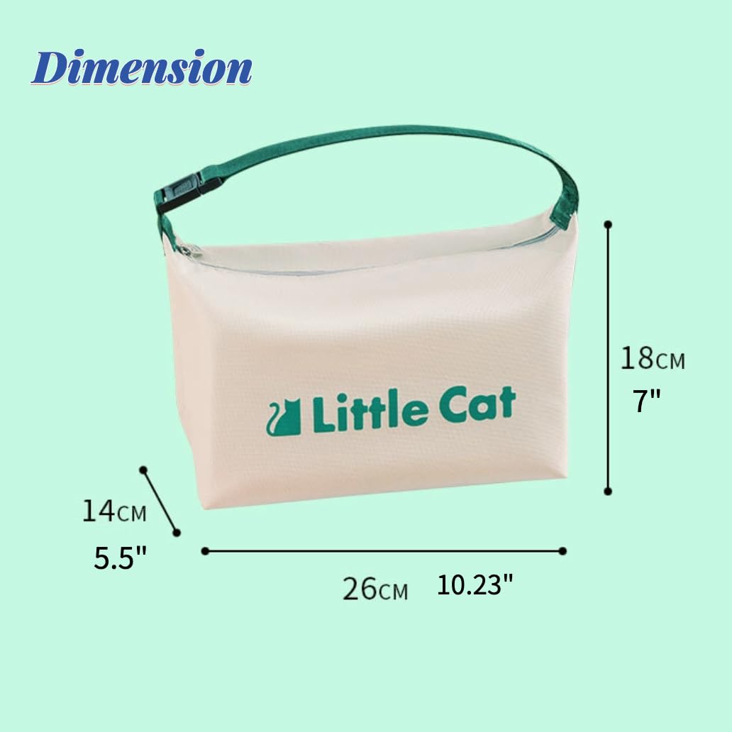 Insulated Lunch Bag for Work - Reusable Bento Cooler Tote for Women & Men - Office Lunch Box with Leakproof Design (Cream White) - Perfect for Meal Prep, Picnics & Commuting
