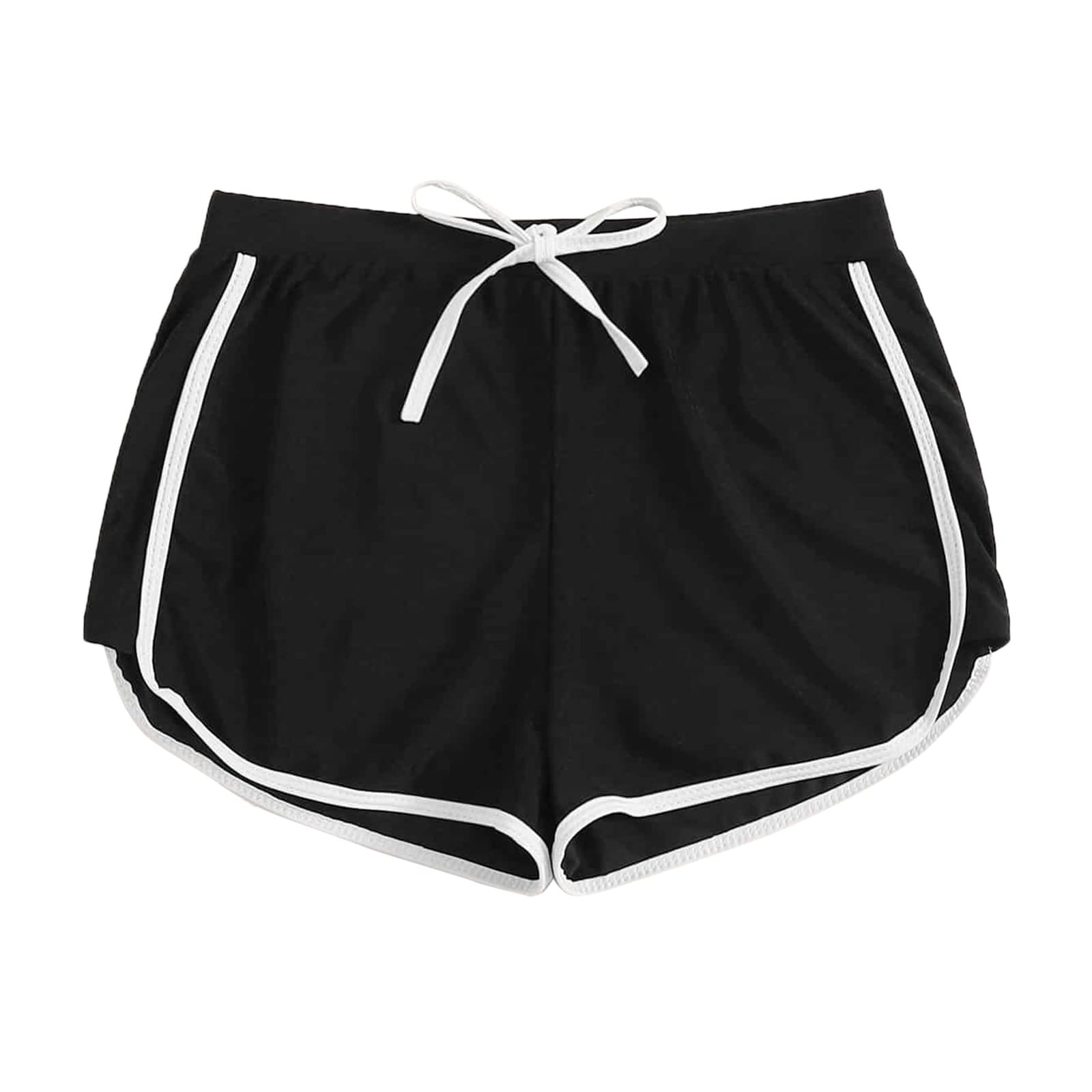 **NHGJ Women's Plus Size Swim Shorts - High Waist Board Shorts with Drawstring for Swimming, Surfing & Beach Sports**