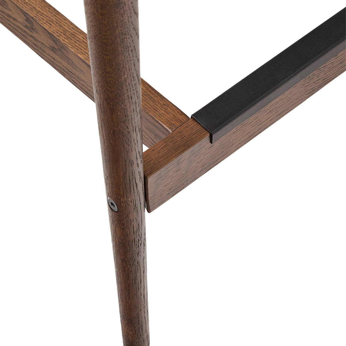Kave Home Analy Stool - Modern Bar Stool with Metal Frame & Wooden Seat - Perfect for Kitchen Island, Breakfast Bar & Home Decor