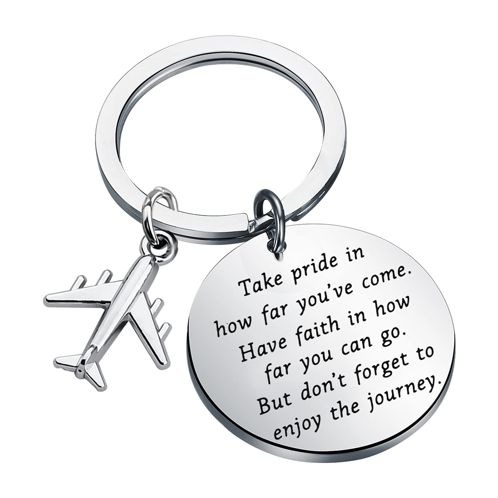 FUSTMW Aviation Keychain - Pilot & Flight Attendant Graduation Gift, Airplane Crew Souvenir - Perfect for Flight School Graduation, Cabin Crew Appreciation & Aviation Enthusiast Collections