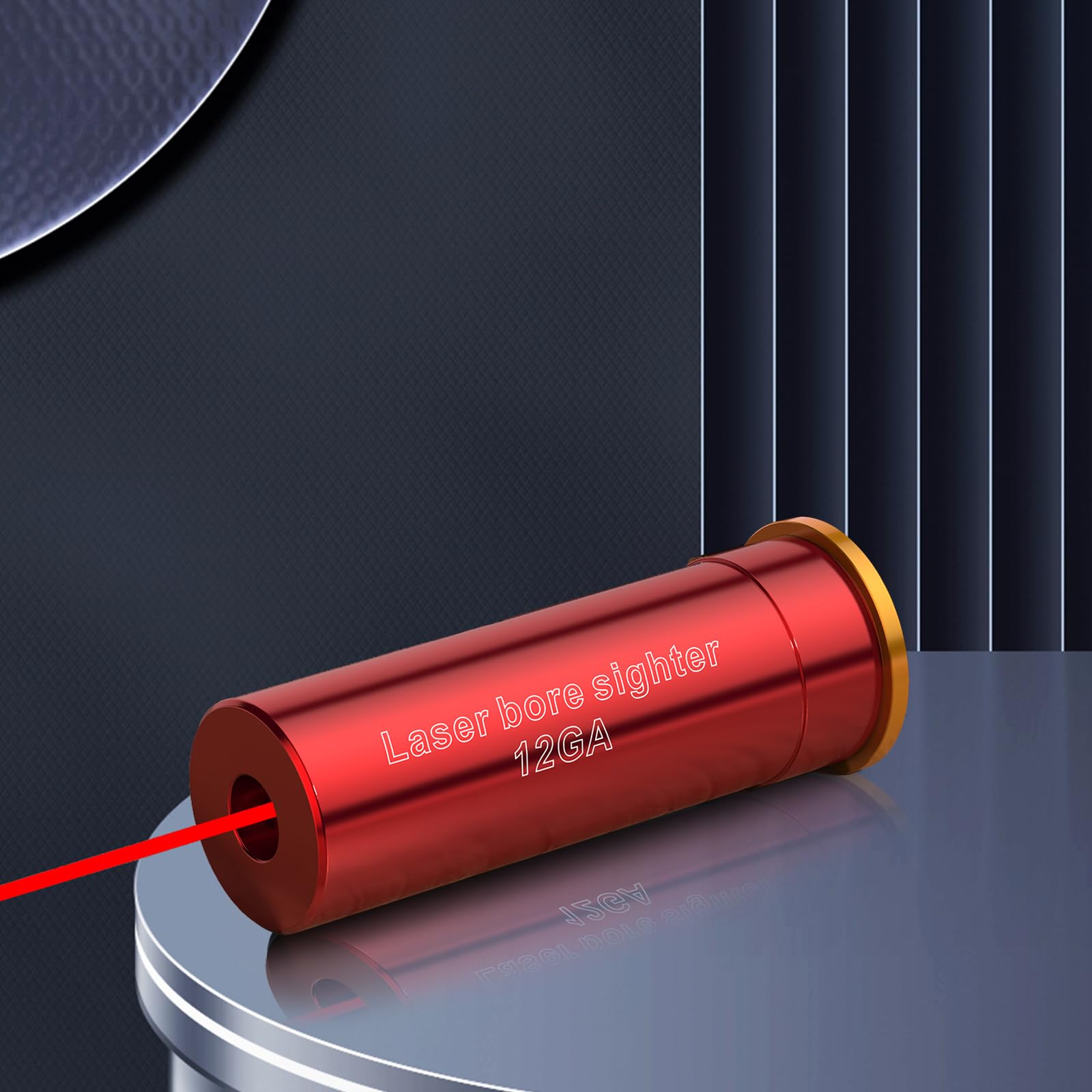 12 Gauge Bore Sight Red Laser Boresighter - Precision Gunsmithing Tool with 2 Sets of Batteries for Shotgun, Rifle & Handgun Sight Alignment - Perfect for Hunting, Target Practice & Firearm Maintenance