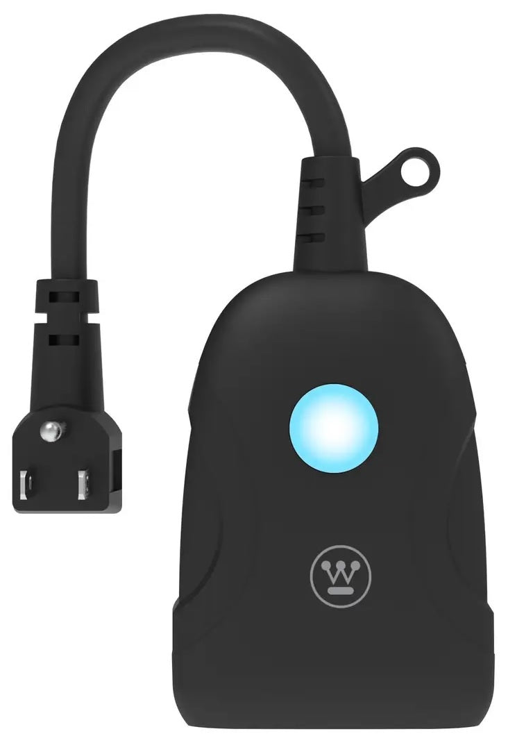 2-Outlet Outdoor WiFi Smart Plug with Timer & Voice Control - Waterproof & Weatherproof for Garden, Patio & Pool Equipment - Works with Alexa & Google Home