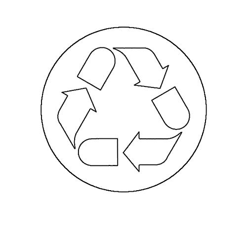 EW Designs Eco-Friendly Recycle Symbol Vinyl Sticker - 5 Inch Green Environmental Bumper Decal for Cars, Trucks & Laptops | Perfect for Earth Day, Sustainability Awareness & Personalizing Vehicles