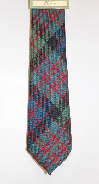 MacDonald Muted Tartan Tie for Men - Classic Plaid Necktie for Business, Office & Formal Events - Perfect for Weddings, Interviews & Professional Occasions