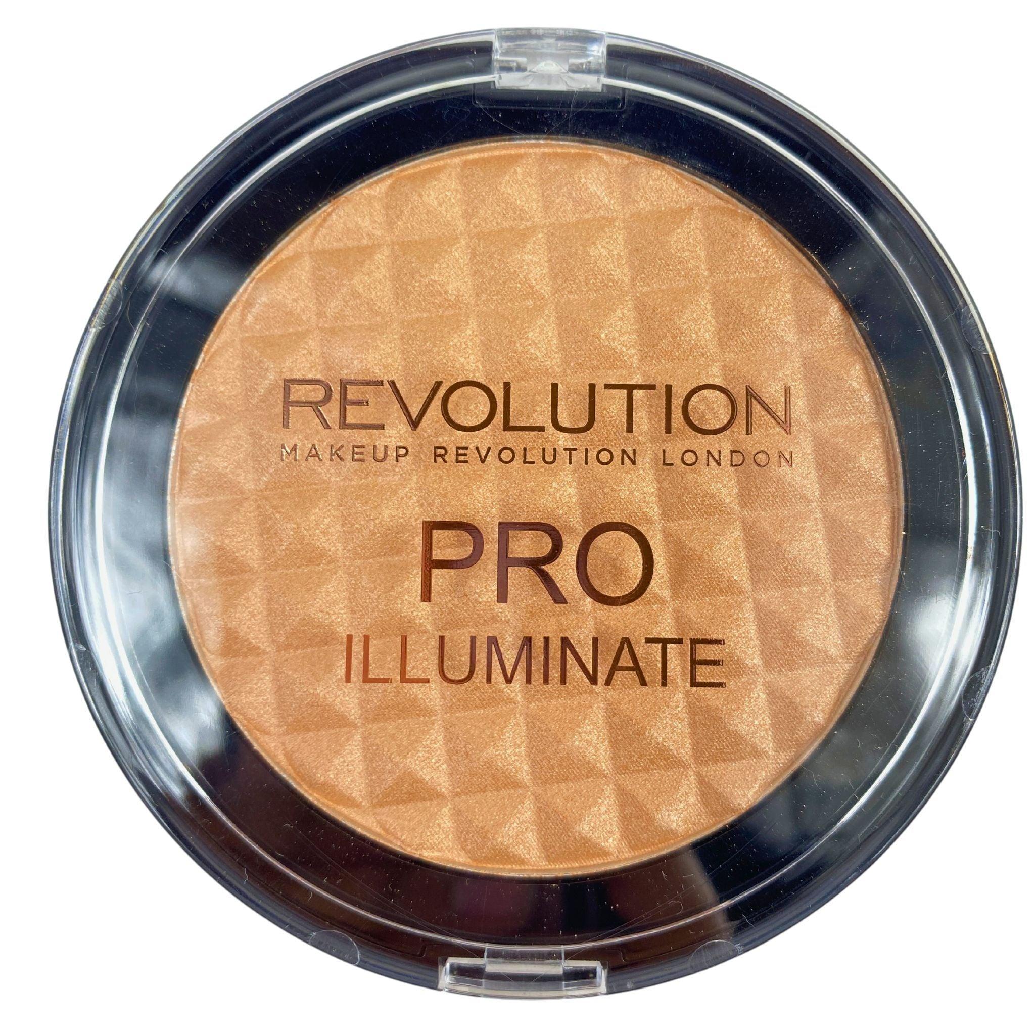 Makeup Revolution London Pro Illuminate Highlighter Palette - 0.52oz (30 Pcs Bulk Set) for Professional Makeup Artists & Beauty Enthusiasts - Perfect for Contouring, Highlighting & Glowing Skin Makeup Looks
