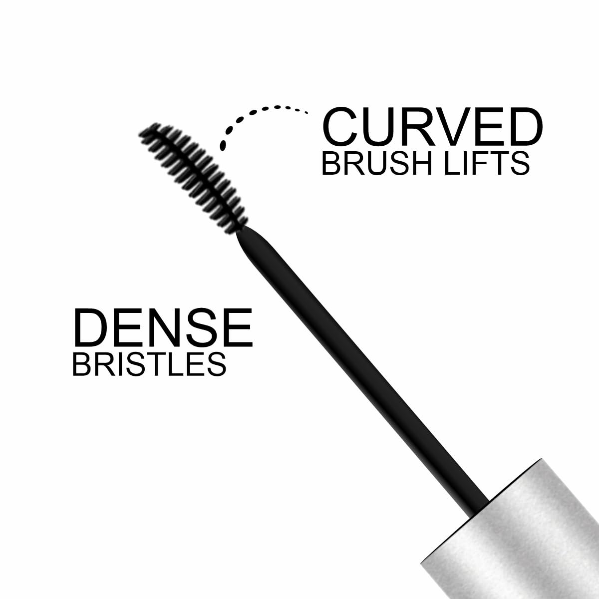 TEEN.TEEN Waterproof Mascara - Volumizing & Lengthening | 24H Long-Lasting, Smudge-Proof | Perfect for Swimming, Gym & Special Occasions