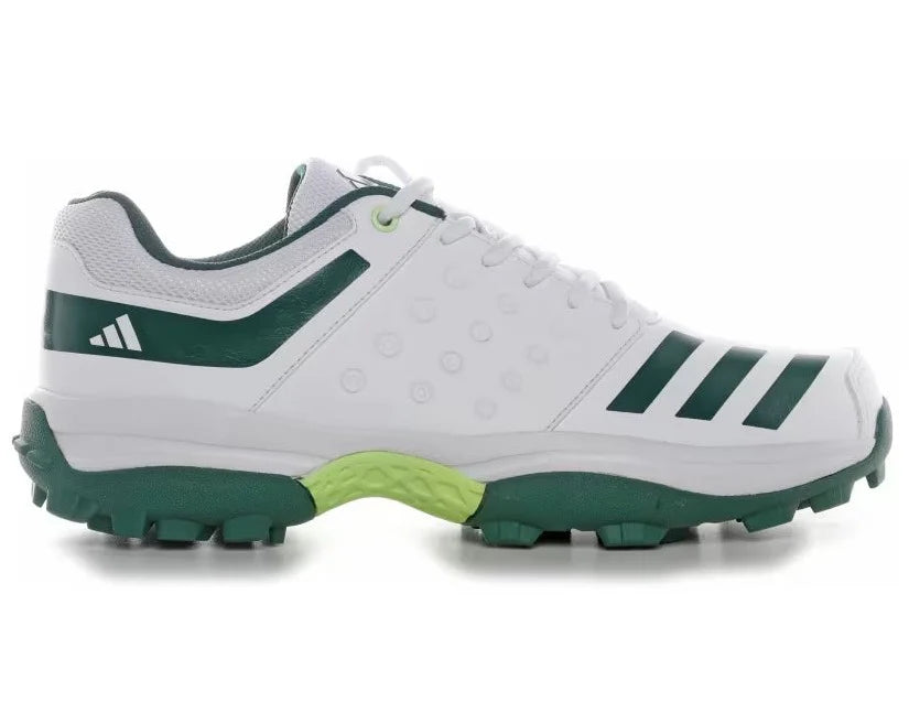 Adidas CriNu 23 Green & White Cricket Shoes - Rubber Spikes for Enhanced Grip - Perfect for Professional Cricket Matches & Outdoor Sports Training