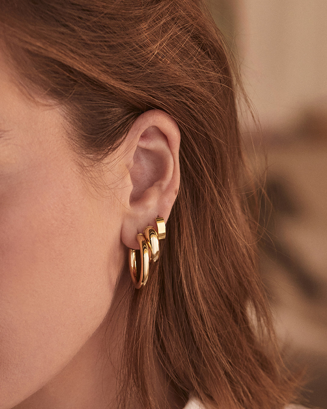 Lou Statement Huggies - Stylish and Comfortable Fashion Earrings for Women | Perfect for Parties, Weddings, and Everyday Wear
