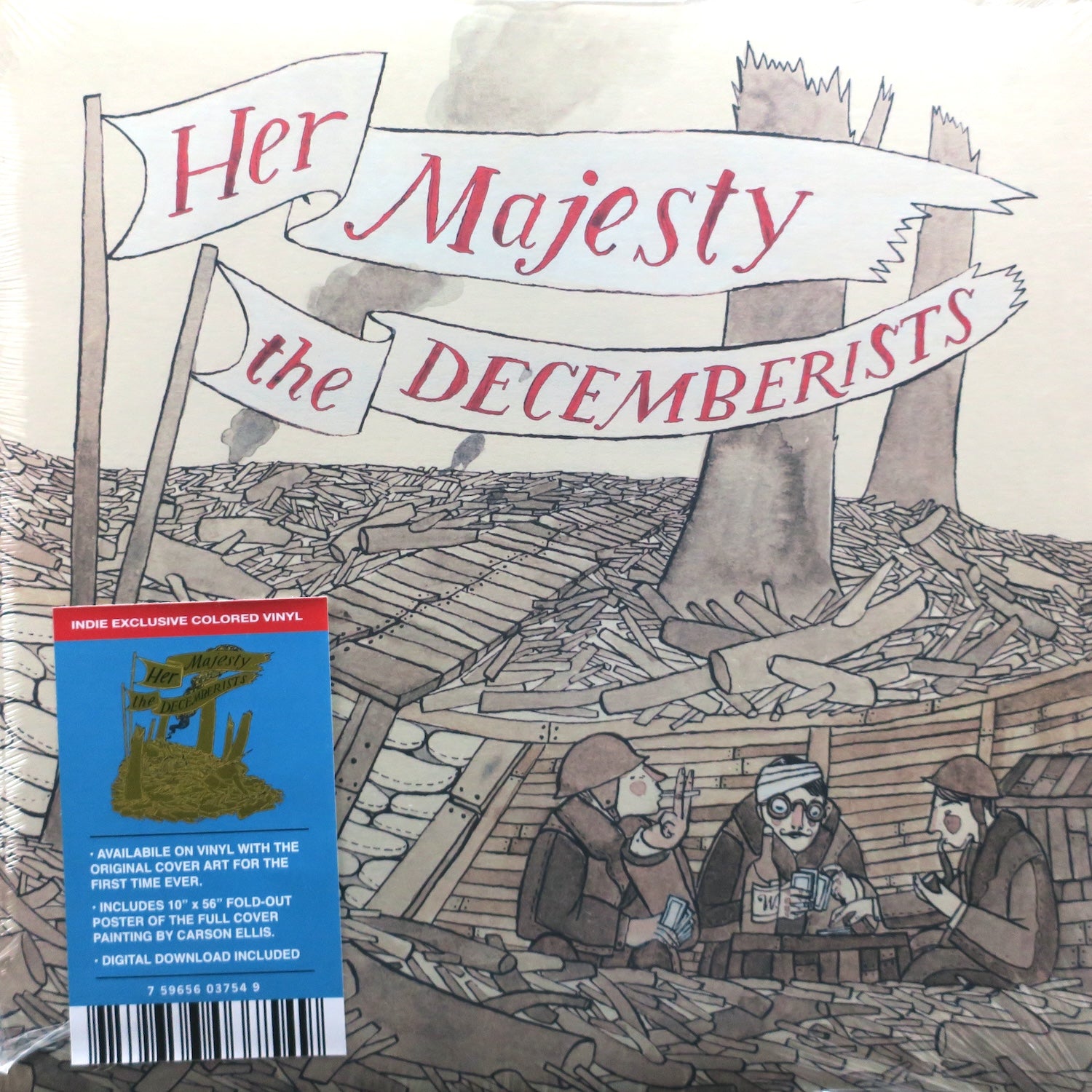 The Decemberists - Her Majesty (Turquoise Vinyl LP) | Limited Edition Collectible Record for Music Lovers & Vinyl Enthusiasts | Perfect for Home Listening & Gift Giving
