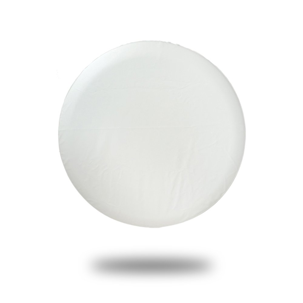 XhuangTech Heavy Duty PVC Tire Cover - 16 Inch DIY Trailer Spare Wheel Protector, Weatherproof & Durable (Pure White) - Perfect for RV, Truck, SUV & Off-Road Vehicle Protection