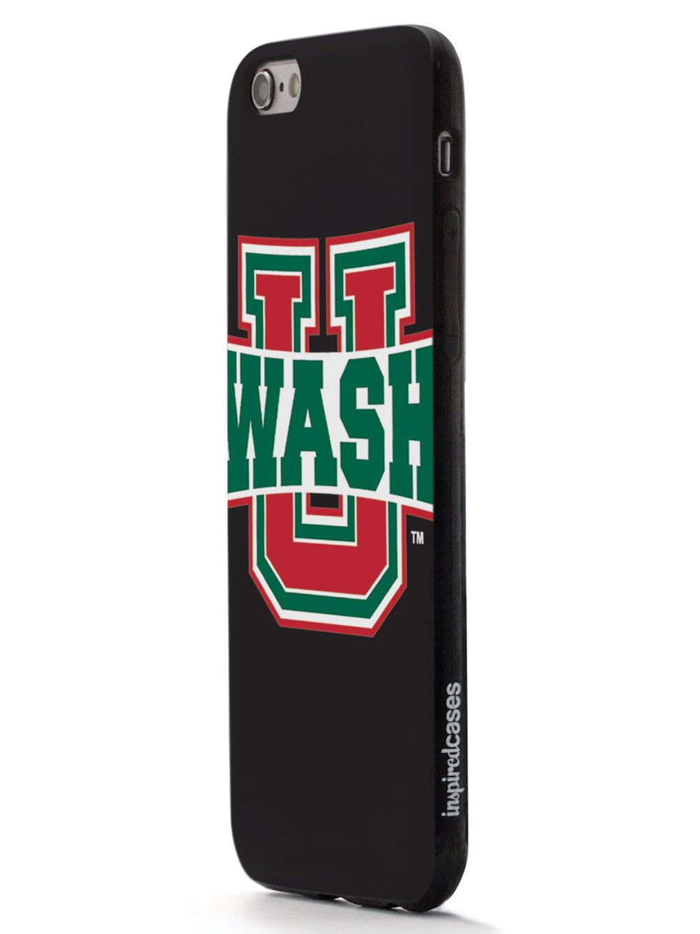 3D Textured iPhone 15 Pro Max Case with Rubber Bumper - Washington University St. Louis Design - Shockproof Protective Cover for Apple iPhone 15 Pro Max - Perfect for College Students and Alumni Showcase School Pride