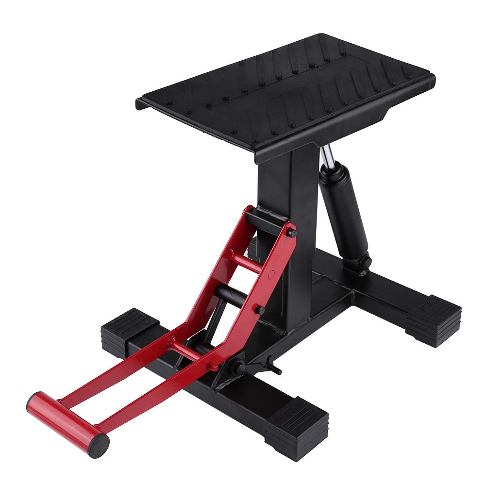 Heavy Duty Motorcycle Lift Jack - Adjustable Dirt Bike Stand for Maintenance & Repair - Universal Fit for Adventure, Touring & Street Bikes - Perfect for Garage Workshop & DIY Bike Servicing