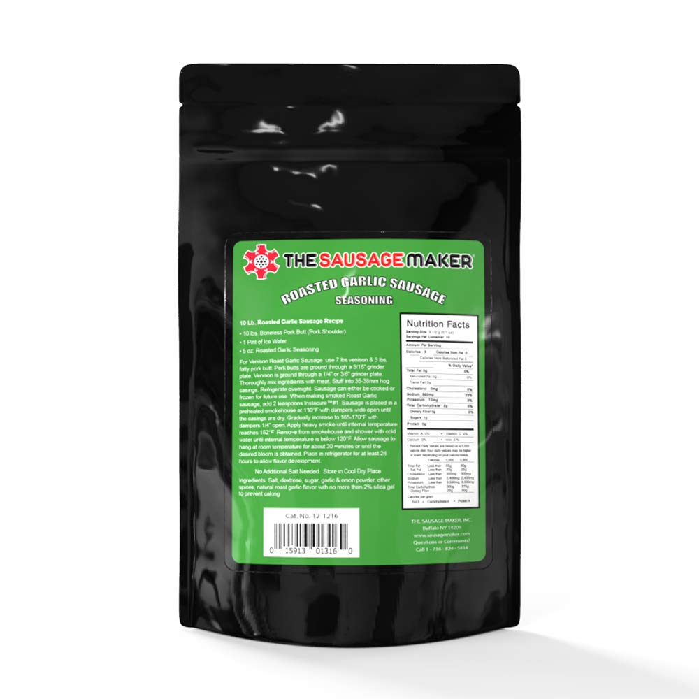Roasted Garlic Sausage Seasoning - 5 oz | Premium Sausage Spice Blend for Homemade Sausages, Burgers & Grilling | The Sausage Maker