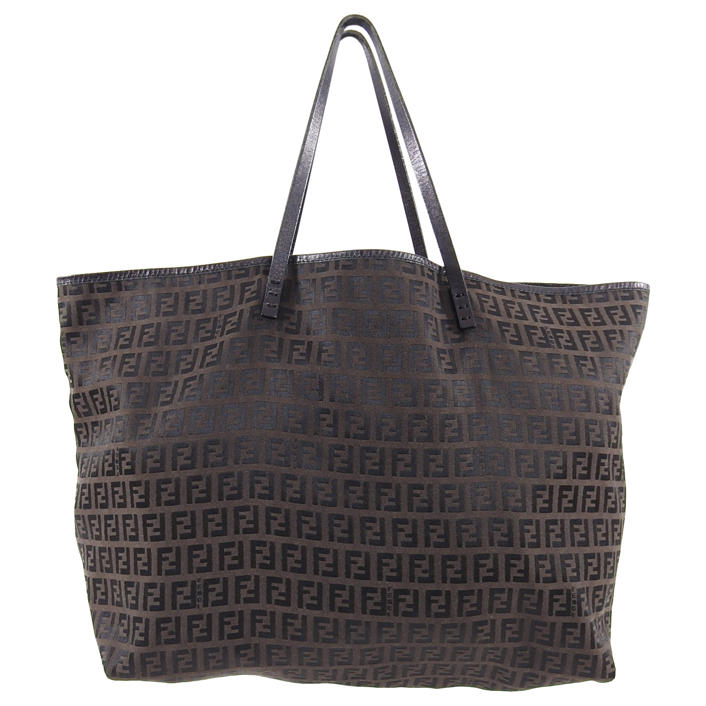 Fendi Zucca Jacquard Large Floppy Tote Bag in Brown - Stylish Designer Handbag for Women, Perfect for Work, Travel & Everyday Use