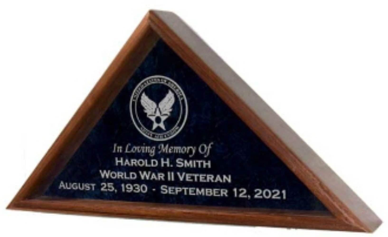 Handmade Military Flag Display Case Shadow Box for 5x9.5 Flag - Veteran Crafted - Perfect for Memorials, Home Decor & Patriotic Displays
