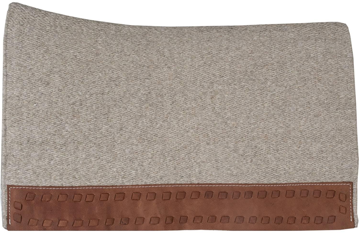MUSTANG Casa Zia Contoured Saddle Blanket Tan - Western Horse Riding Saddle Pad for Equestrian Training & Show - Comfortable & Durable for English & Western Riding