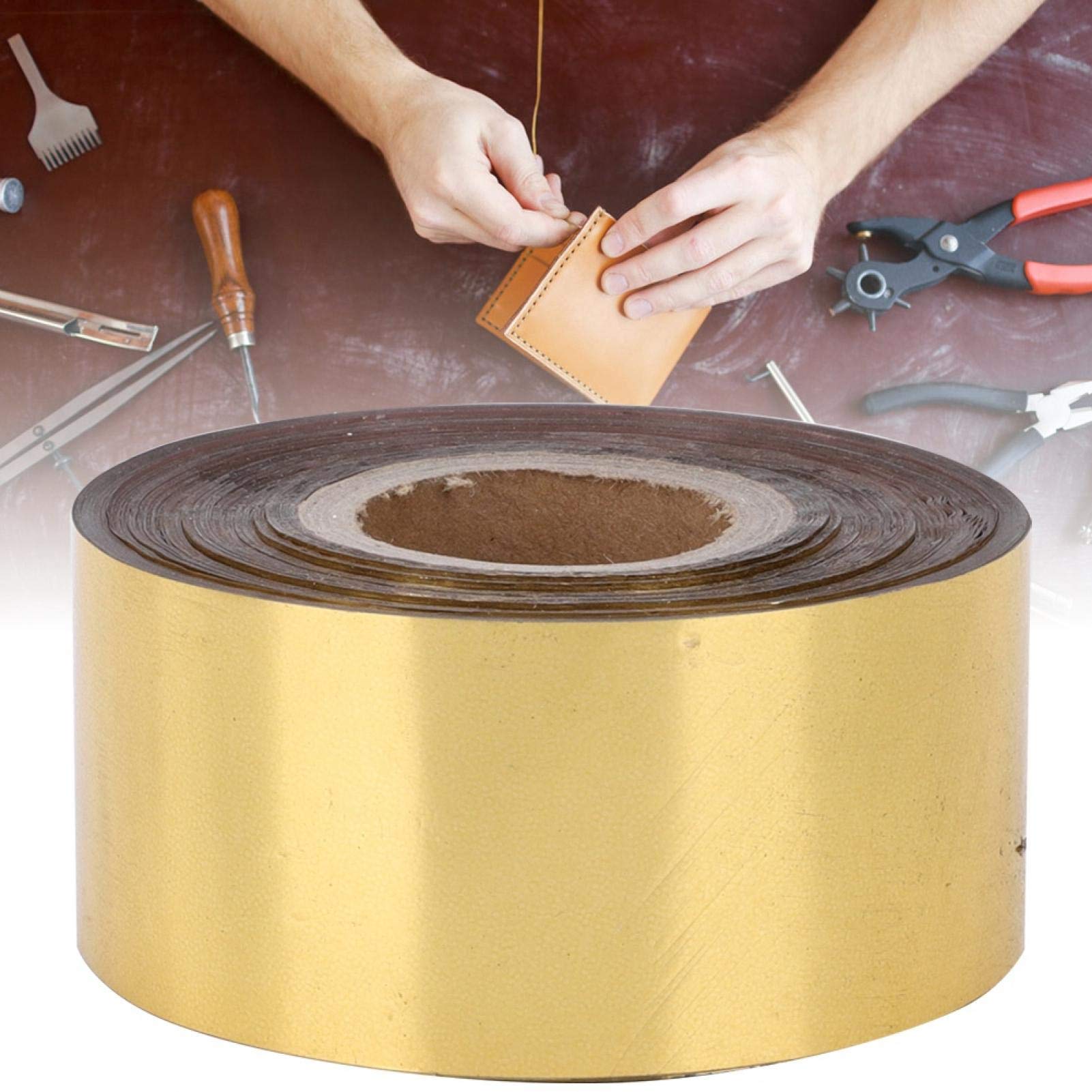 Premium 3cm x 120m Gold Hot Stamping Foil Paper Roll for DIY Crafts - Perfect for Cloth, Packaging Boxes, PVC, Leather, PU & Paper Embossing | Logo Customization & Metallic Decoration for Wedding Invitations, Scrapbooking & Gift Wrapping