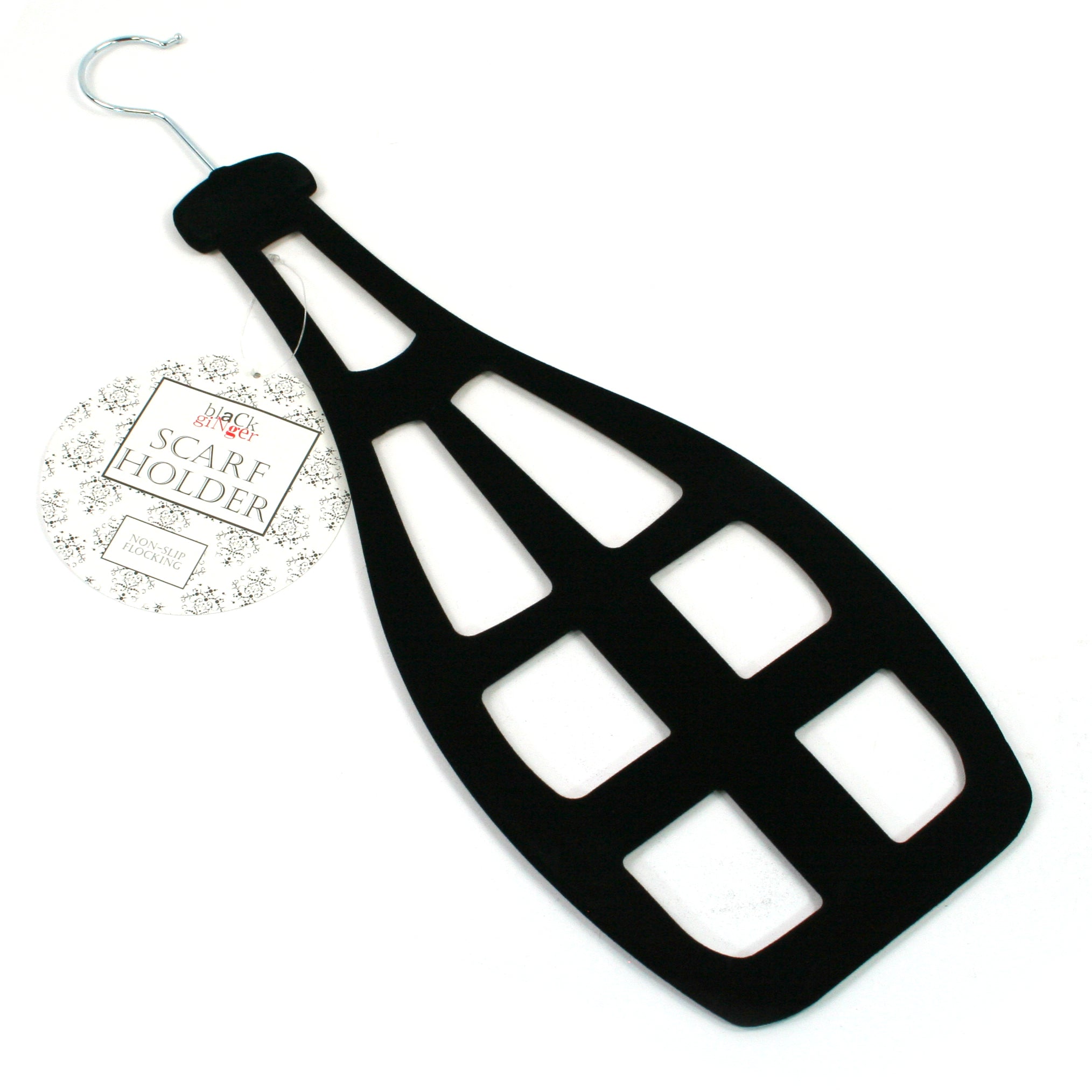 Elegant Champagne Bottle Scarf Hanger - Premium Necktie & Shawl Organizer for Closet - Perfect for Home Decor, Gift Giving & Fashion Accessory Storage