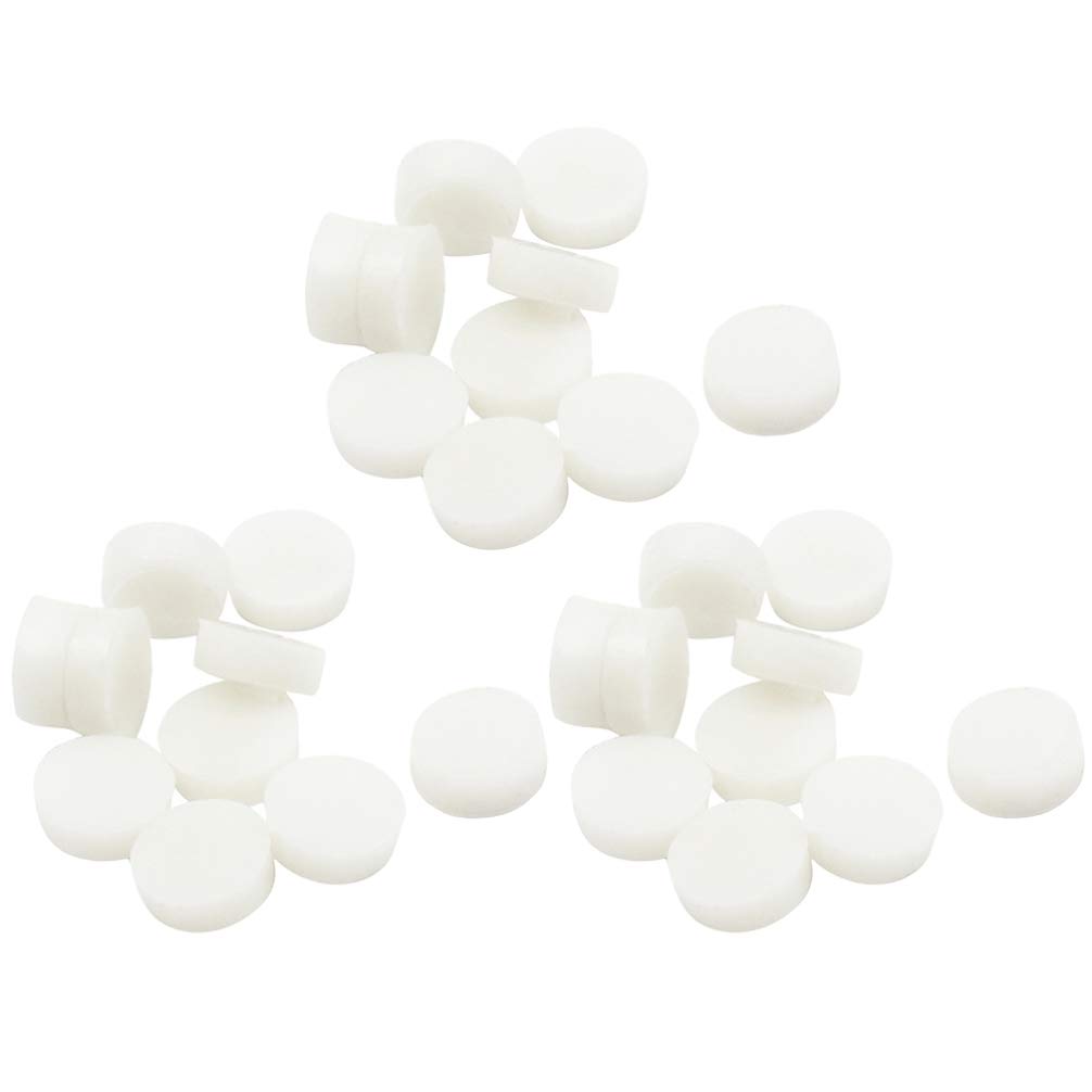 Exceart 70pcs Soft Rubber Flute Key Plugs - Open Hole Flute Repair Parts & Accessories (White) - Perfect for Flute Maintenance, Band Practice & Professional Musicians