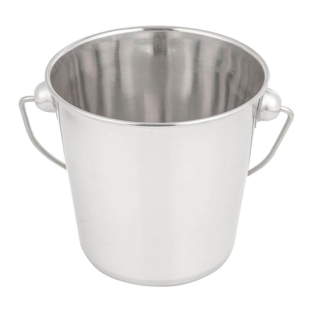 American Metalcraft SSP61 Stainless Steel Deluxe Pail with Wire Handle - 2 Quart Capacity for Kitchen, Camping & Food Storage - Durable & Rustproof Container for Cooking, Serving & Outdoor Use