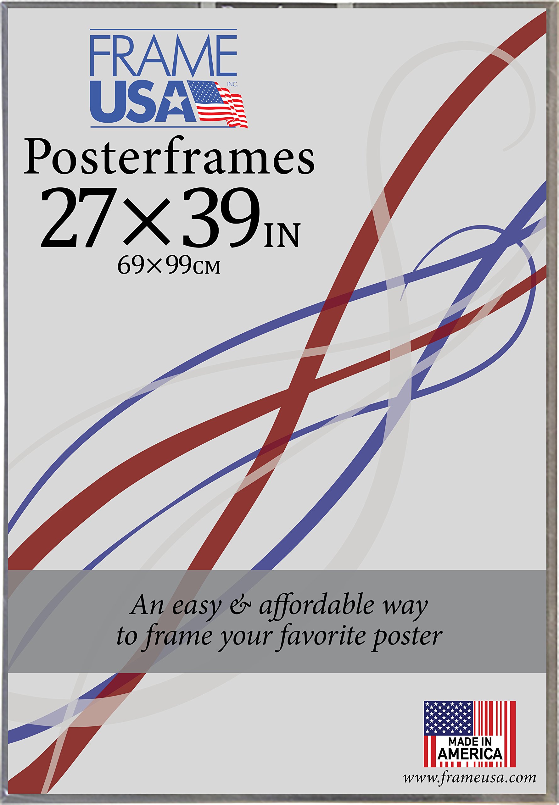 Frame USA 27x39 Hardboard Poster Frames - Clear Acrylic Front with Multiple Color Options | Perfect for Home Decor, Office Displays & Artwork Protection
