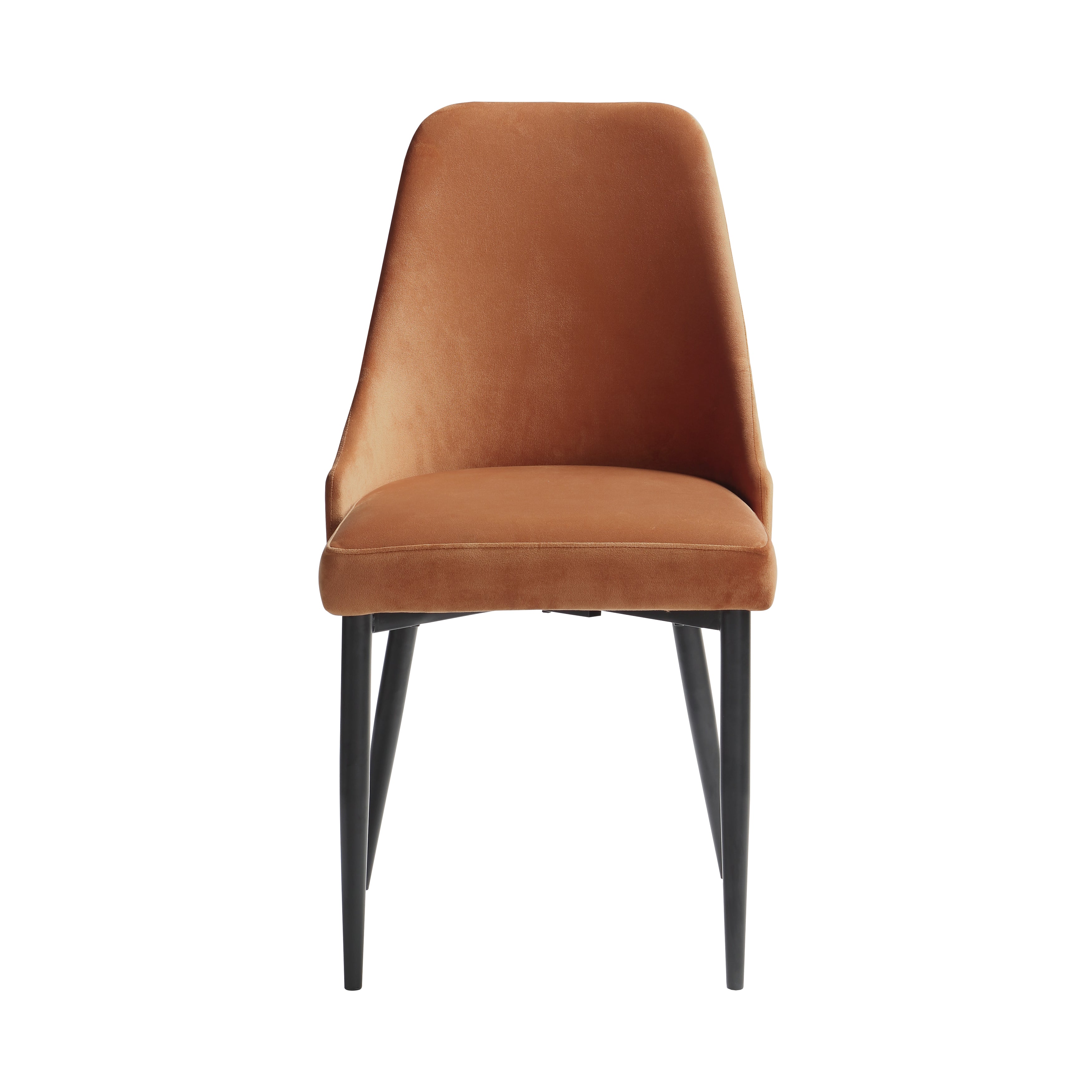 Alaia Side Chair in Orange - Modern Accent Chair for Dining Room, Living Room, or Office - Perfect for Home Decor and Small Spaces