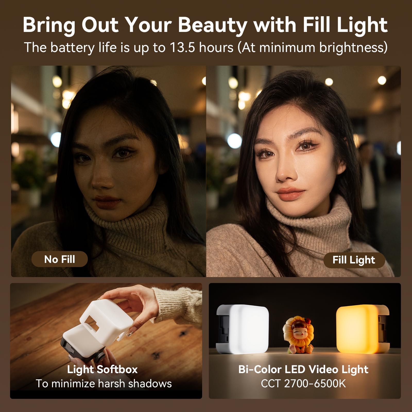 SMALLRIG VK-50 iPhone Vlogging Kit - Complete Content Creation Starter Pack for YouTube & TikTok with Tripod, Phone Mount, LED Light & Shotgun Mic - Perfect for Travel Vlogging, Live Streaming & Social Media Videos