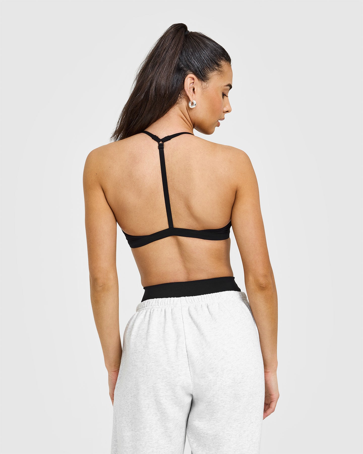 Ultra Soft Micro V Neck Bralette for Women - Seamless Comfort Wireless Bra in Black | Perfect for Yoga, Lounge & Everyday Wear
