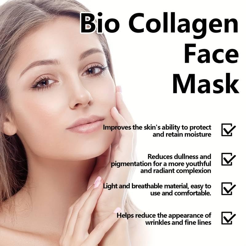 ADBHUTANAND Collagen Overnight Face Mask - Korean Glass Skin Hydrogel Mask for Deep Hydration, Brightening & Anti-Aging | Niacinamide Formula Reduces Pigmentation & Minimizes Pores | 1 Count | Perfect for Nighttime Skincare Routine & Post-Sun Care