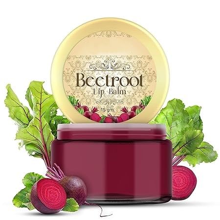 Organic Beetroot Lip Balm with Natural Beetroot Extract, Shea Butter & Almond Oil - Hydrating & Nourishing Lip Care for Dry Lips - Vegan, Cruelty-Free Lip Balm for Women & Men (0.5 oz) - Perfect for Daily Moisturizing, Winter Protection & Natural Lip Tint