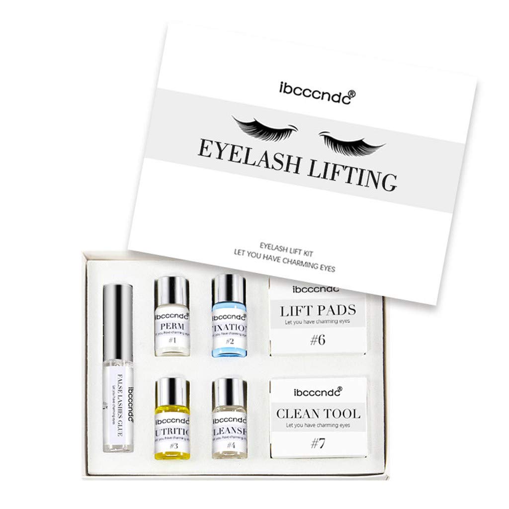 Professional Eyelash Perm Kit - VMREE Lash Lift & Curling System for Semi-Permanent Extensions | Salon-Grade Eyelash Perming Wave Treatment (White) | Perfect for Home Use & Professional Salons