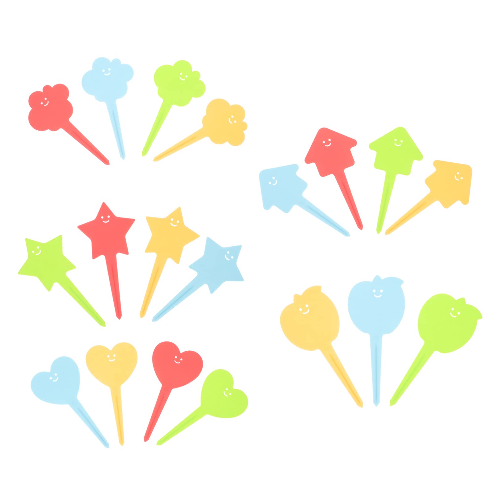 100Pcs Reusable T-Shape Plant Labels with Markers - Indoor/Outdoor Garden Tags 4.52x2.36 Inch - Perfect for Seedlings, Herb Gardens & Farm Organization (Random Styles)