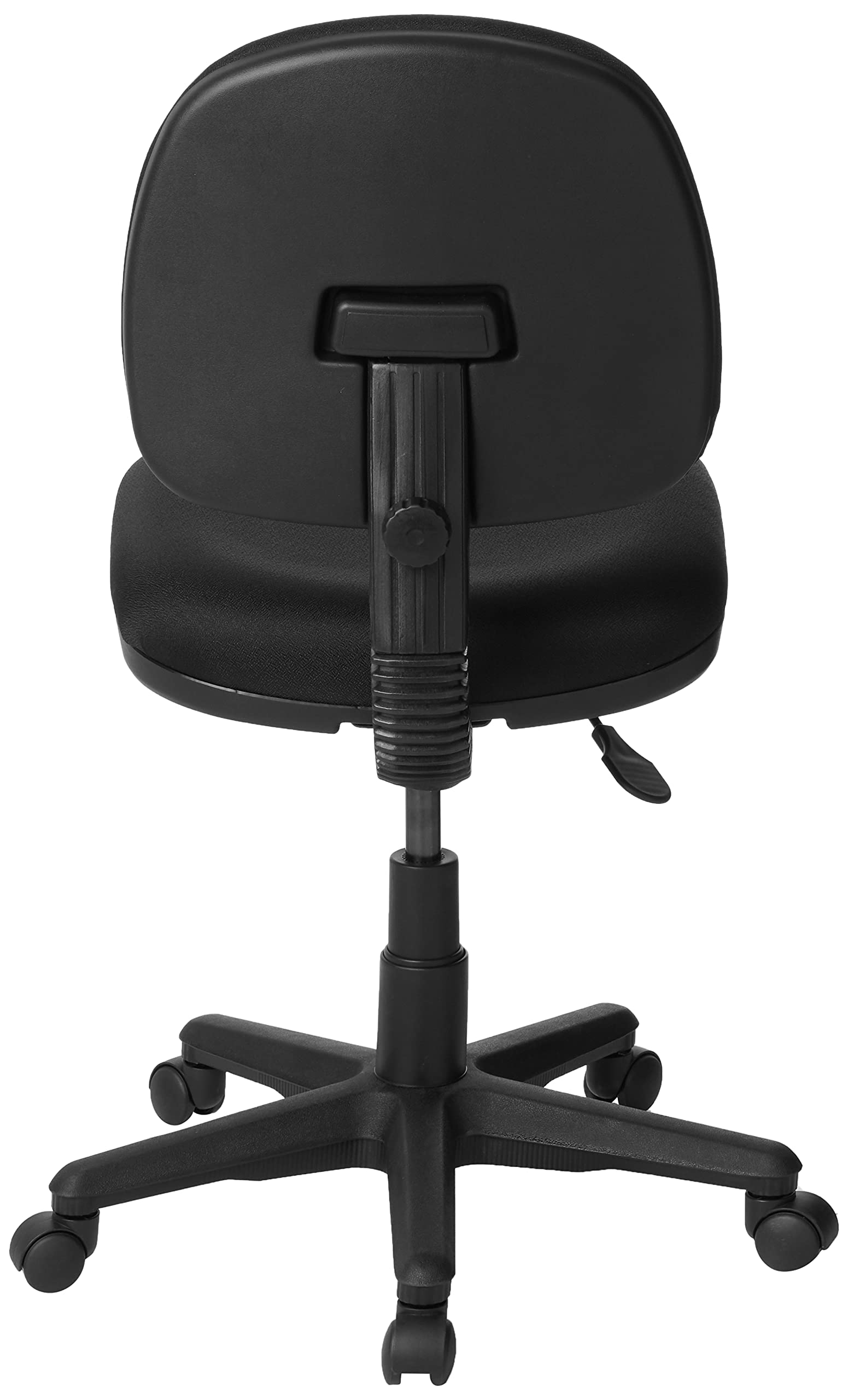 Office Star Ergonomic Pneumatic Office Chair with Thick Padded Seat & Lumbar Support - Adjustable Swivel Task Chair for Home Office, Computer Desk & Gaming (Black)