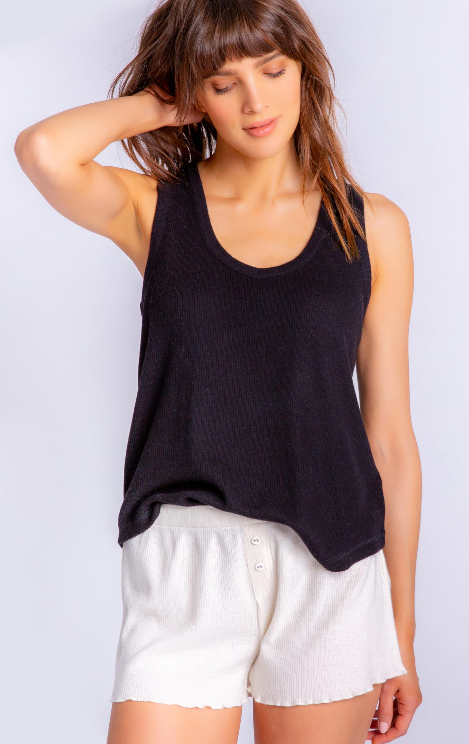 PJ Salvage Women's Cozy Textured Loungewear Shorts - Soft Lounge Pants for Relaxing at Home, Yoga & Sleepwear