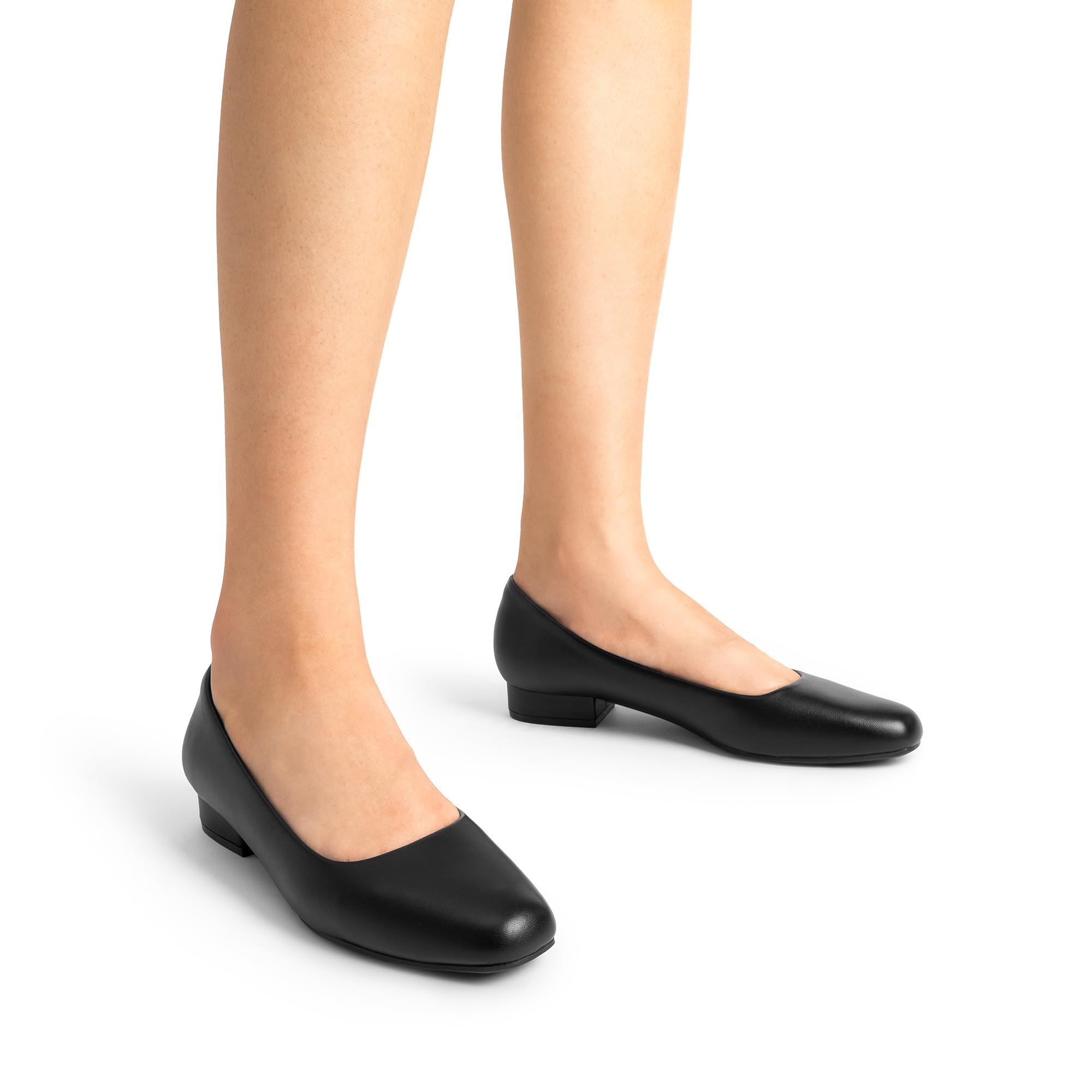 DREAM PAIRS Women's Chunky Low Block Heel Dress Shoes - Comfortable Closed Toe Pumps for Work, Office & Casual Wear | Slip-Resistant & Supportive for All-Day Comfort
