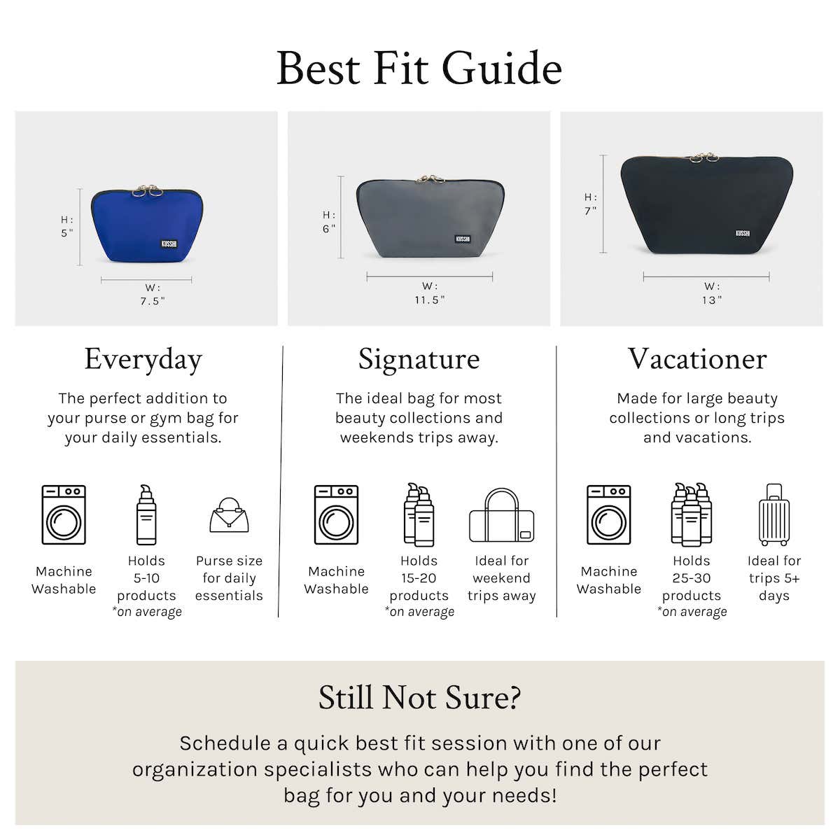 Premium Leather Makeup Bag for Women - Waterproof Cosmetic Organizer with Zipper Closure - Perfect for Travel, Gym & Daily Essentials Storage