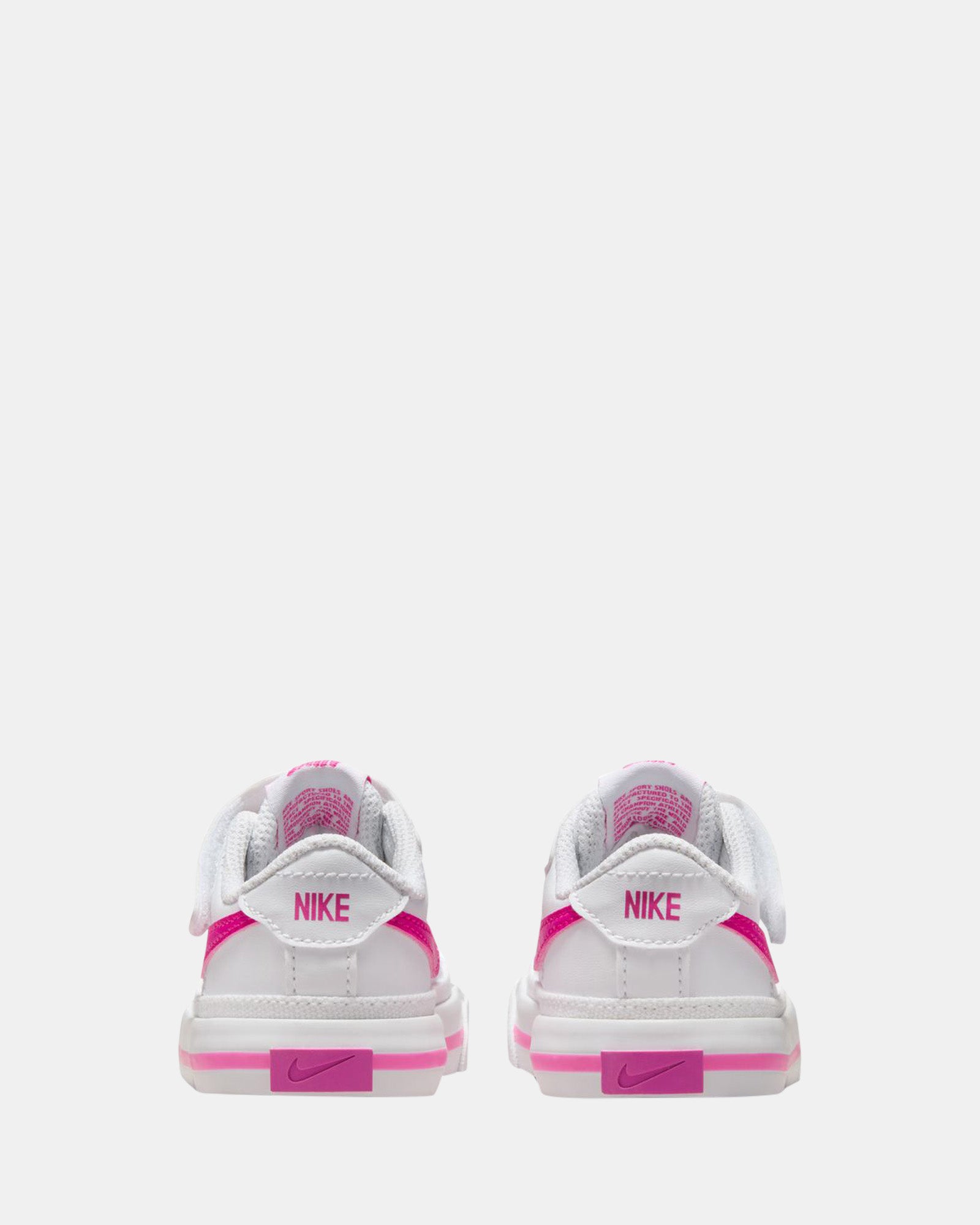 Nike Court Legacy Infant Sneakers - White/Laser Fuchsia - Comfortable Baby Shoes for Casual Wear & Playtime