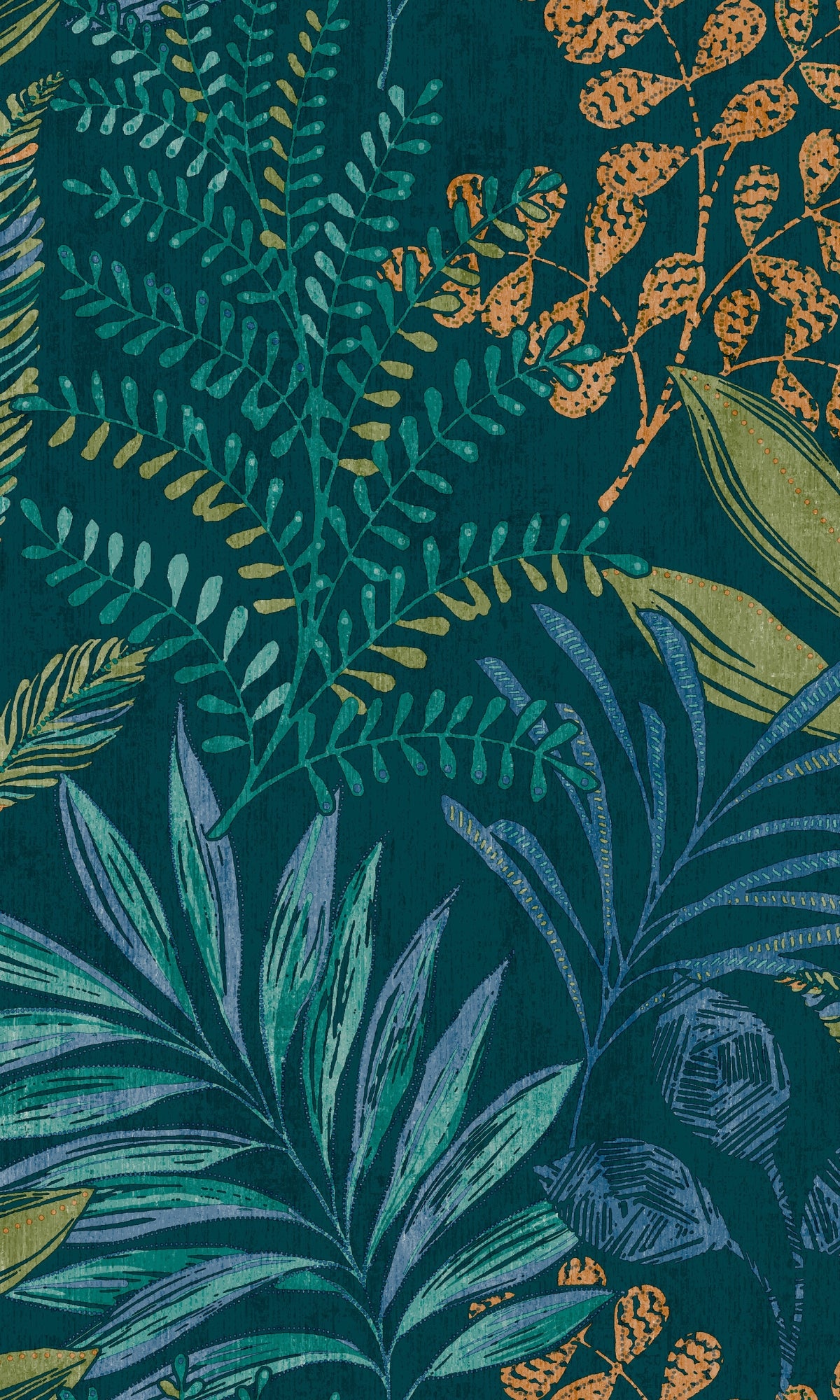 Blue Light Blocking Tropical Leaf Wallpaper R7962 - Perfect for Bedroom, Living Room & Office Decor