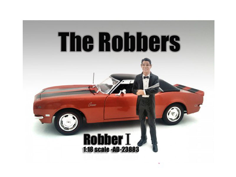 1:18 Scale American Diorama Robber Action Figure - Perfect for Model Car Displays, Diorama Scenes & Collectible Showcases