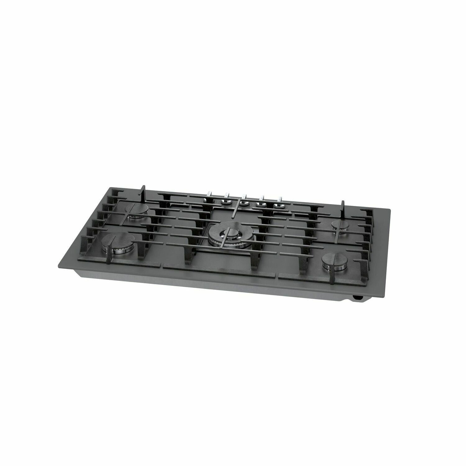 Bosch NGMP677UC 36-Inch Benchmark Gas Cooktop with Hard Glass Surface - Dark Silver - Professional Grade for Modern Kitchens | Perfect for Home Chefs & Entertaining